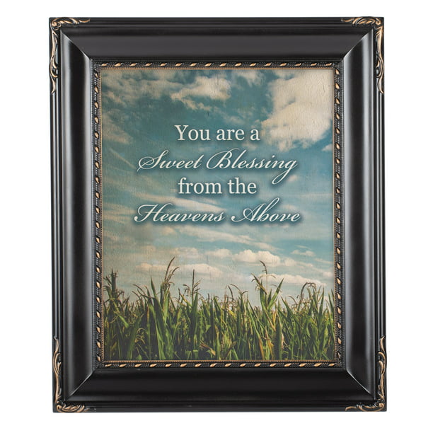 Bless Our Home Black 8 x 10 Rope Trim Wall And Tabletop Photo Photo Frame 
